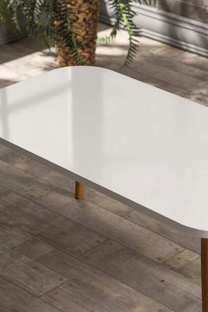 Zigon Sehpa Ve Orta Sehpa Set Ahşap Kr Torna Beyaz Zigon Sehpa Ve Orta Sehpa Set Ahşap Kr Torna Beyaz