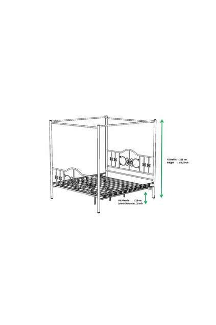 Pero Sultan Metal Karyola 150x200 ARM120