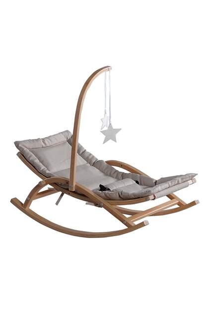 Wooden Baby Carriage Light Brown Wooden Baby Carriage Light Brown