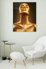 Gold Woman Cam Tablo