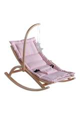 Kinderwagen aus Holz Rosa