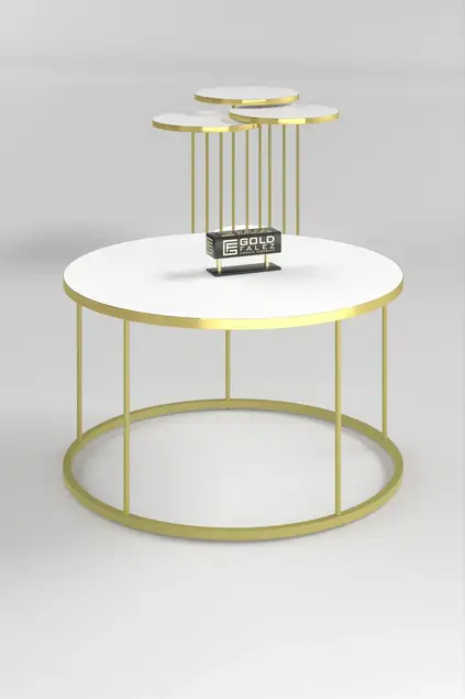 Coffee Table and Zigon Coffee Table Terra Set Gold