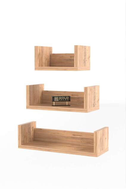 Walnut Decorative Wall Shelf