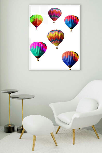 Balloons Glass Painting Balloons Glass Painting