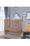 Natural Mother's Side Crib Blue