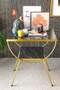 Side Table Nightstand Metal Leg Gold Bendir