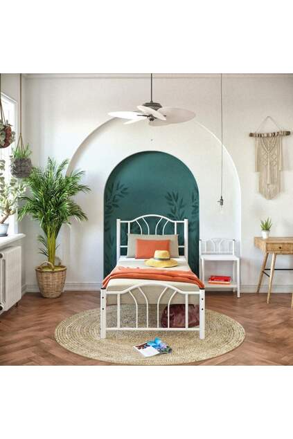 Bella Metal Karyola 100x200 ARM140 Beyaz Bella Metal Karyola 100x200 ARM140 Beyaz