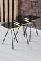 Nesting Table Bendir Metal Leg Double Gold