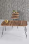 Center Table And Nesting Table Walnut Set Wire Leg Kr