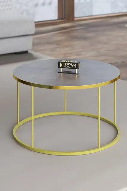 Couchtisch und Zigon Couchtisch Terra Set Gold Couchtisch und Zigon Couchtisch Terra Set Gold