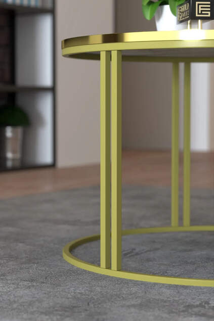 Center Couchtisch Single Gold Lux Special Center Couchtisch Single Gold Lux Special