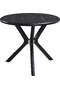 Oslo Black Marble Round Table And Chair Set FRL1036