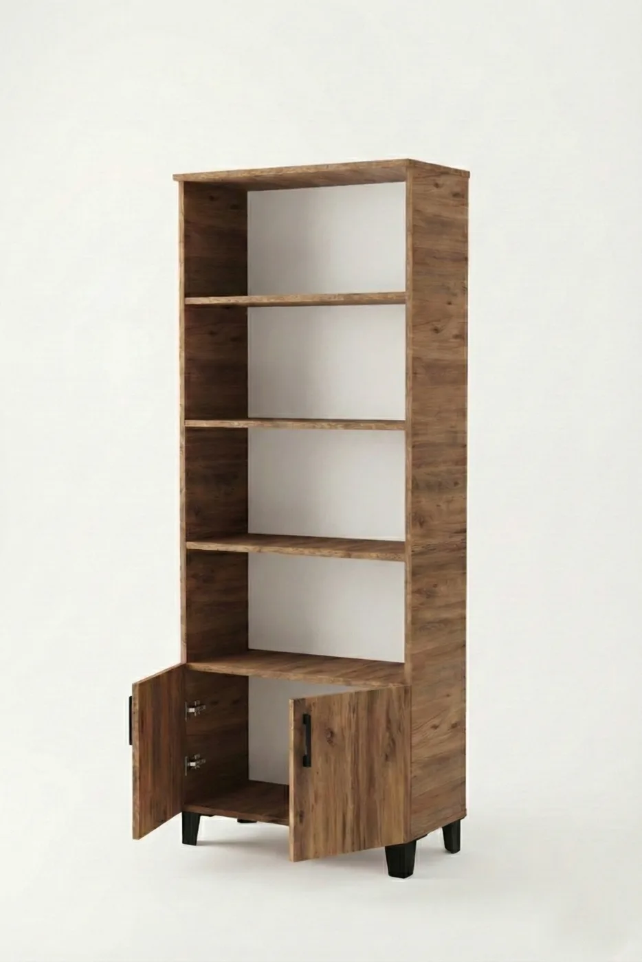 Klassisches Mehrzweck-Bücherregal - Braun