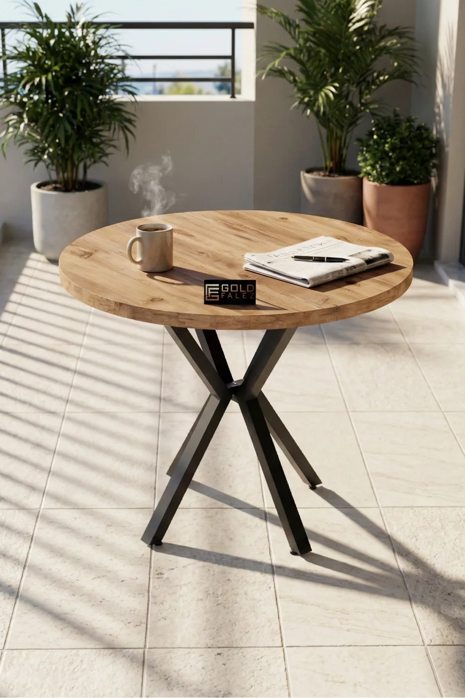 Teddy 90 cm Round Dining Table Set - Multicolour