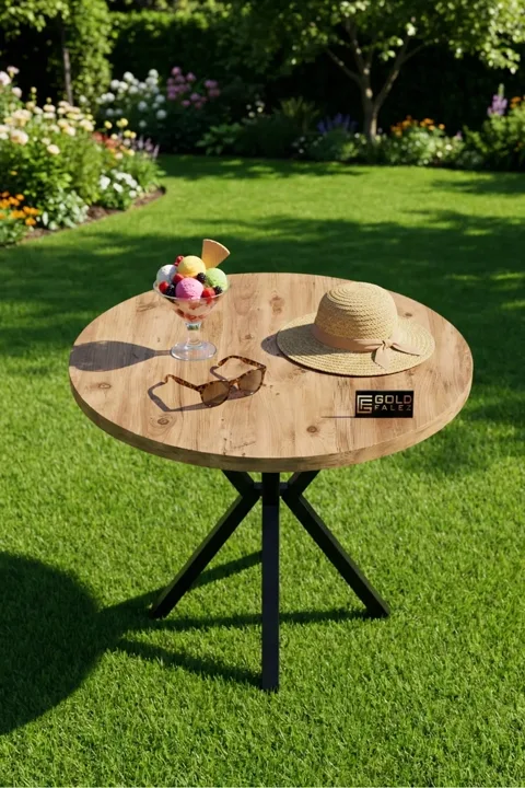 Elma 90 cm Round Dining Table Set - Grey