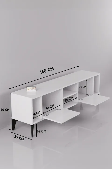 Linya TV Sehpası Suntalam Beyaz