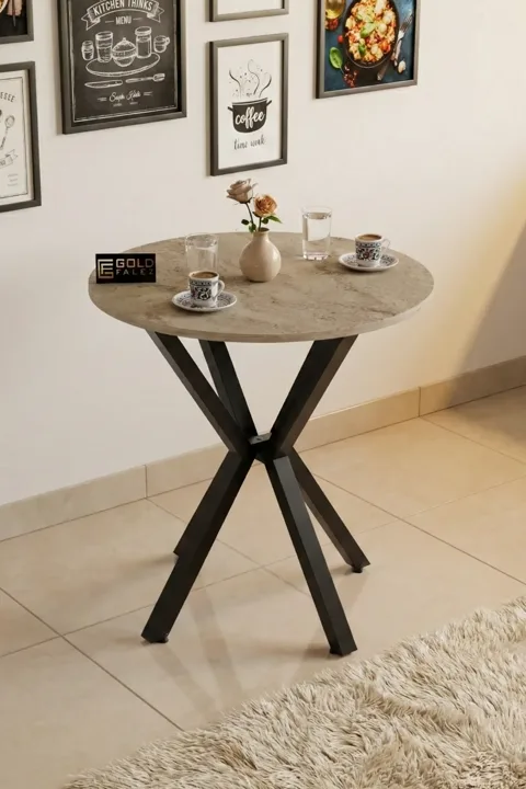 Round Dining Table, 70cm - Ecru