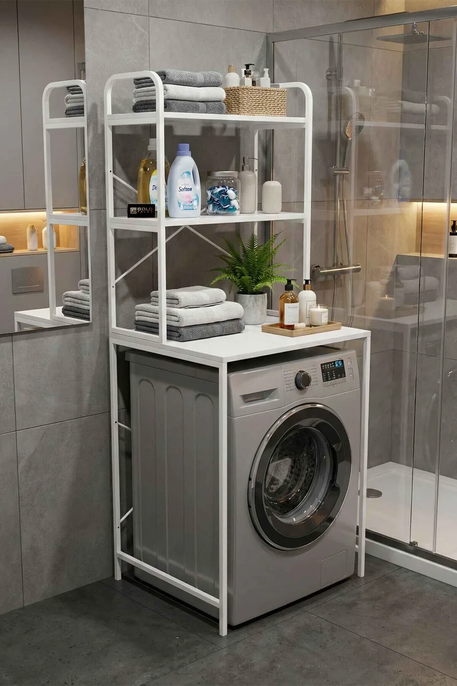 Washing Machine Cabinet Metal Legs - White