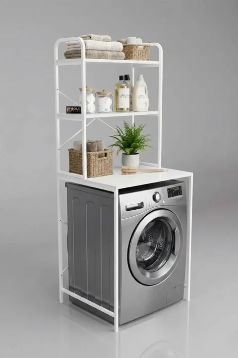 Washing Machine Cabinet Metal Legs - White