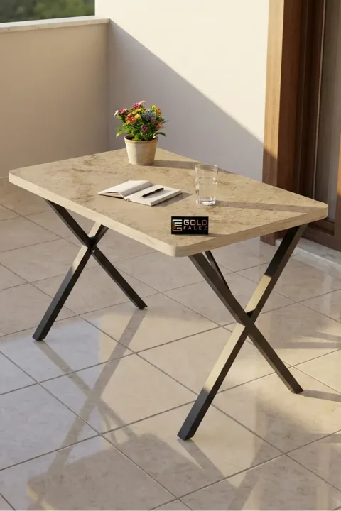 Rectangular Dining Table, 110cm - Ecru