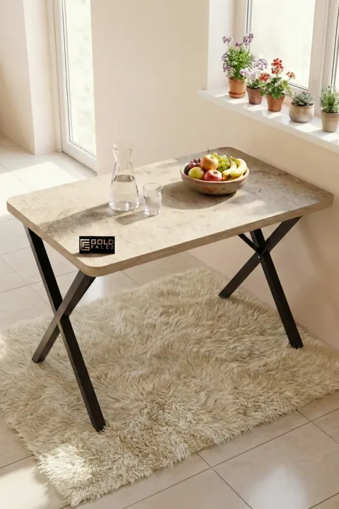 Rectangular Dining Table, 110cm - Ecru