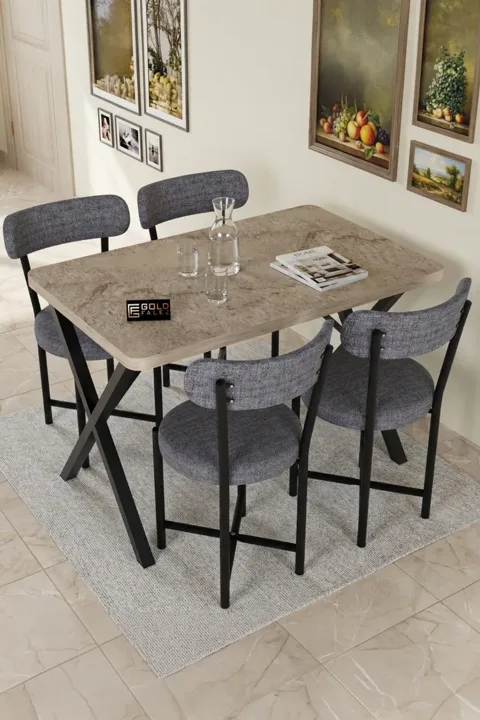 Rectangular Dining Table, 110cm - Ecru