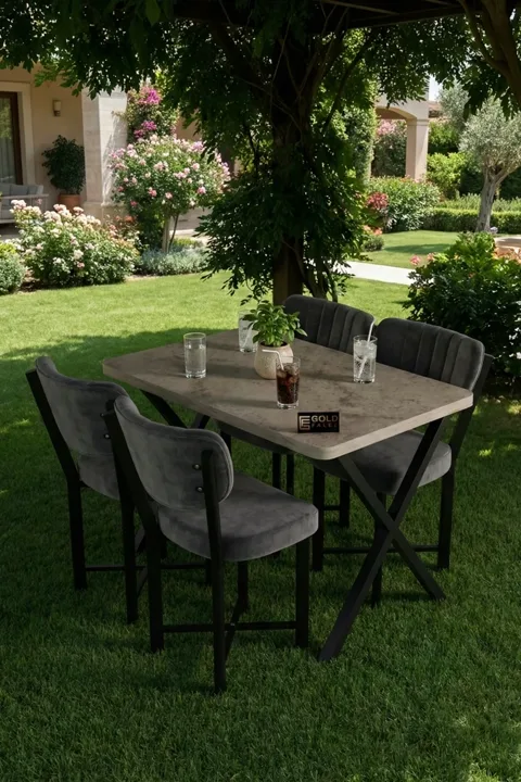 Rectangular Dining Table, 110cm - Ecru