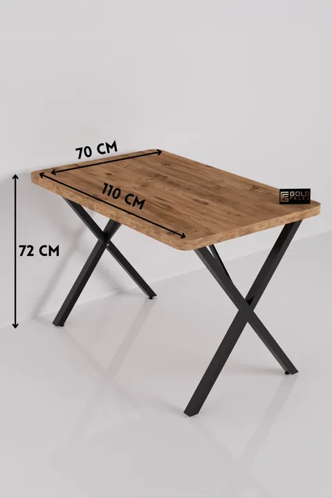 Rectangular Dining Table, 110cm - Brown