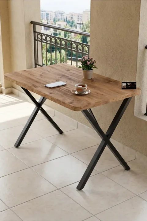 Rectangular Dining Table, 110cm - Brown
