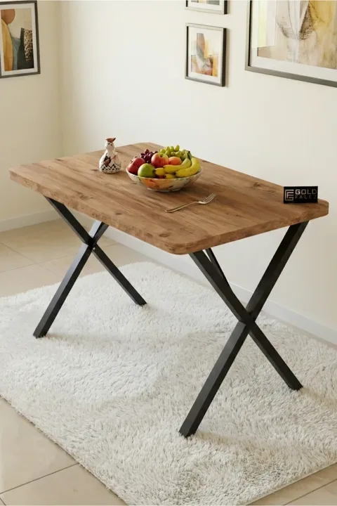 Rectangular Dining Table, 110cm - Brown