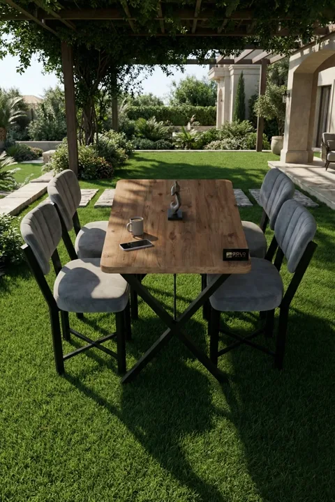 Rectangular Dining Table, 110cm - Brown