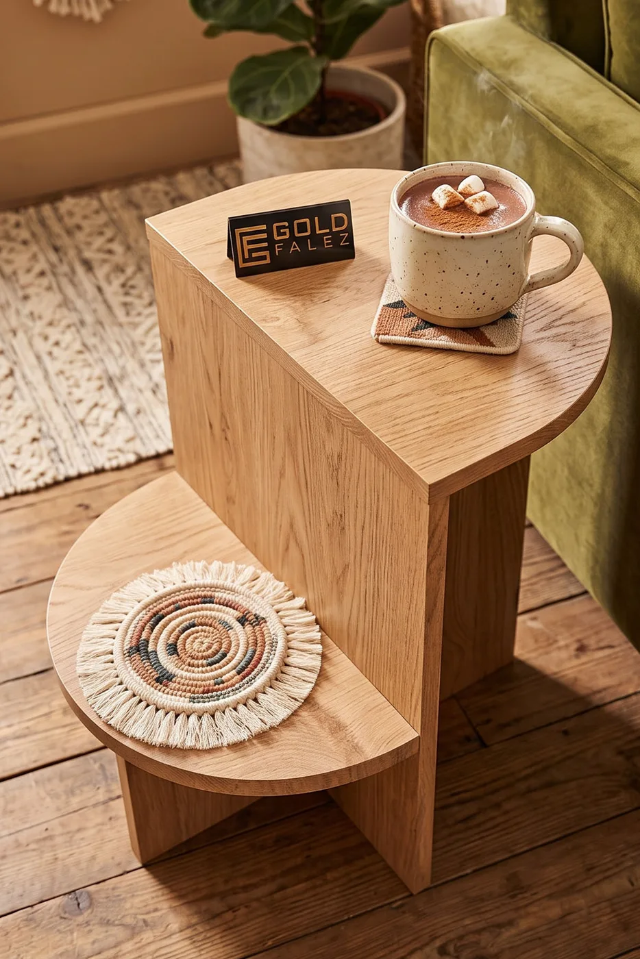 Setro Oval Side Table - Multicolour