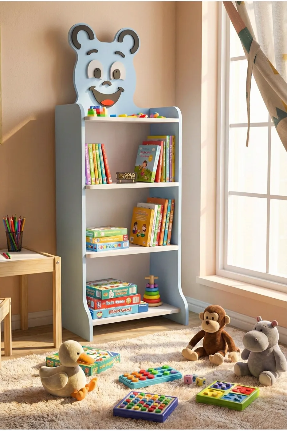 Happy Face Kids Bookcase