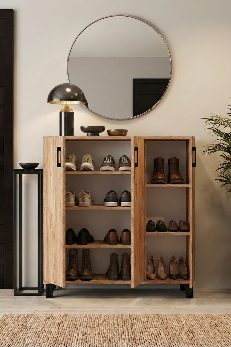Shoe Cabinet - Brown