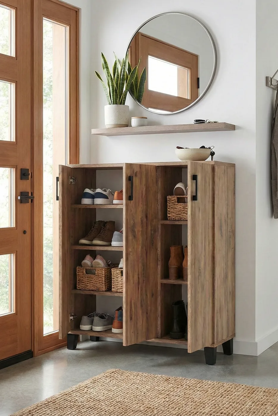 Shoe Cabinet - Brown