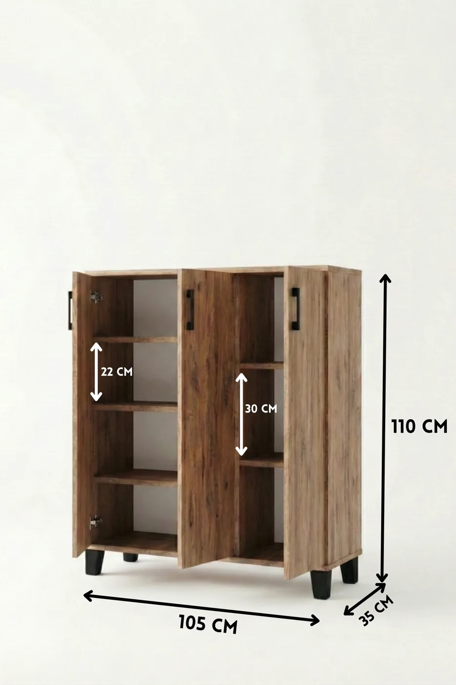 Shoe Cabinet - Brown