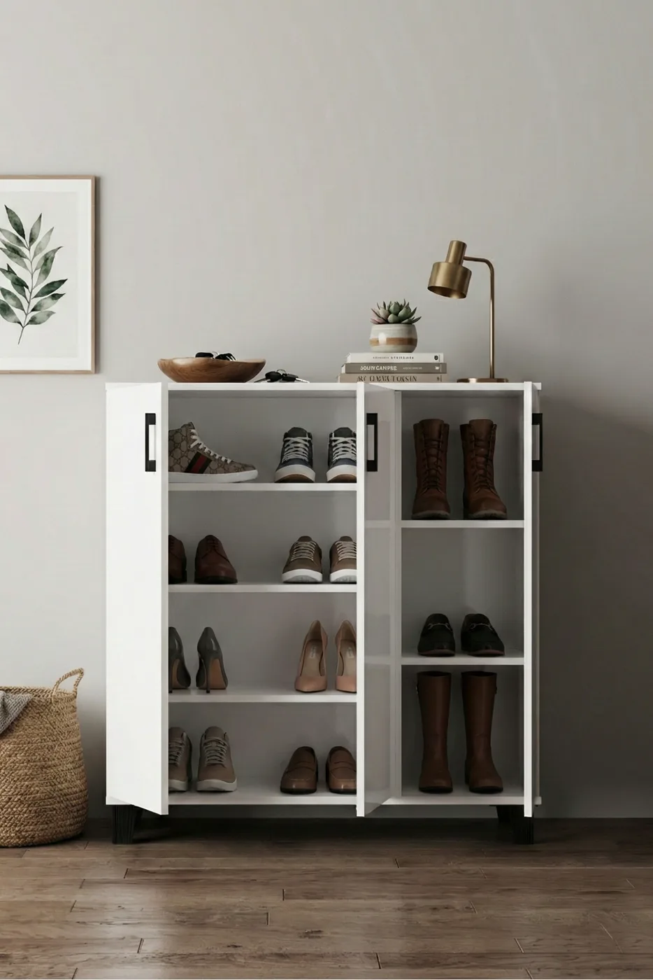 Shoe Cabinet - White