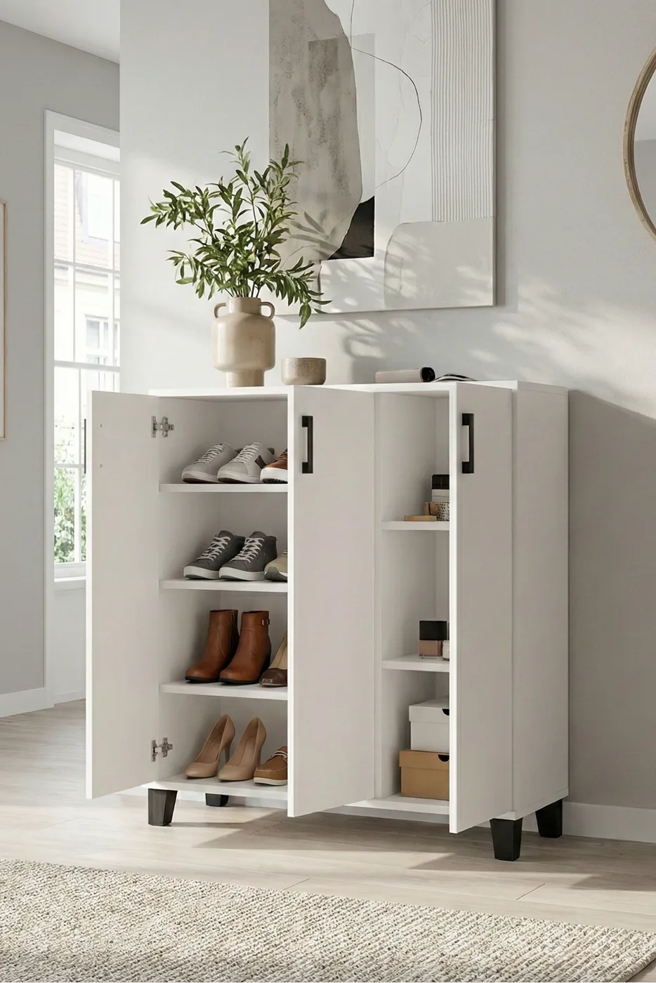 Shoe Cabinet - White