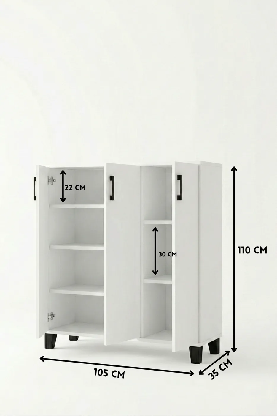 Shoe Cabinet - White