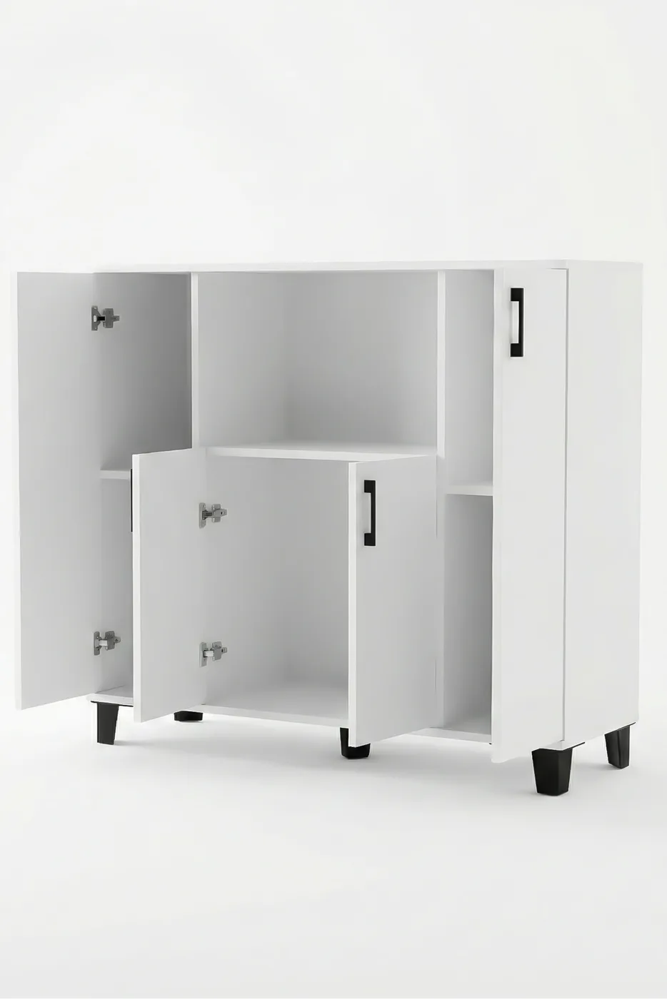 Horizontaler Ofen-Küchenschrank - Weiß