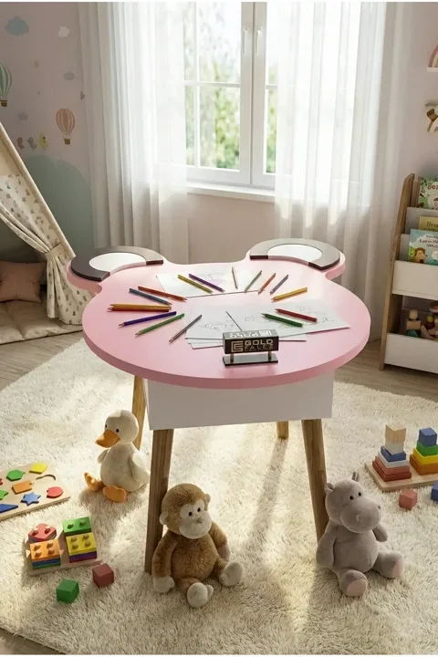 Happy Face Play & Activity Table - Pink