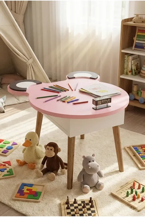Happy Face Play & Activity Table - Pink