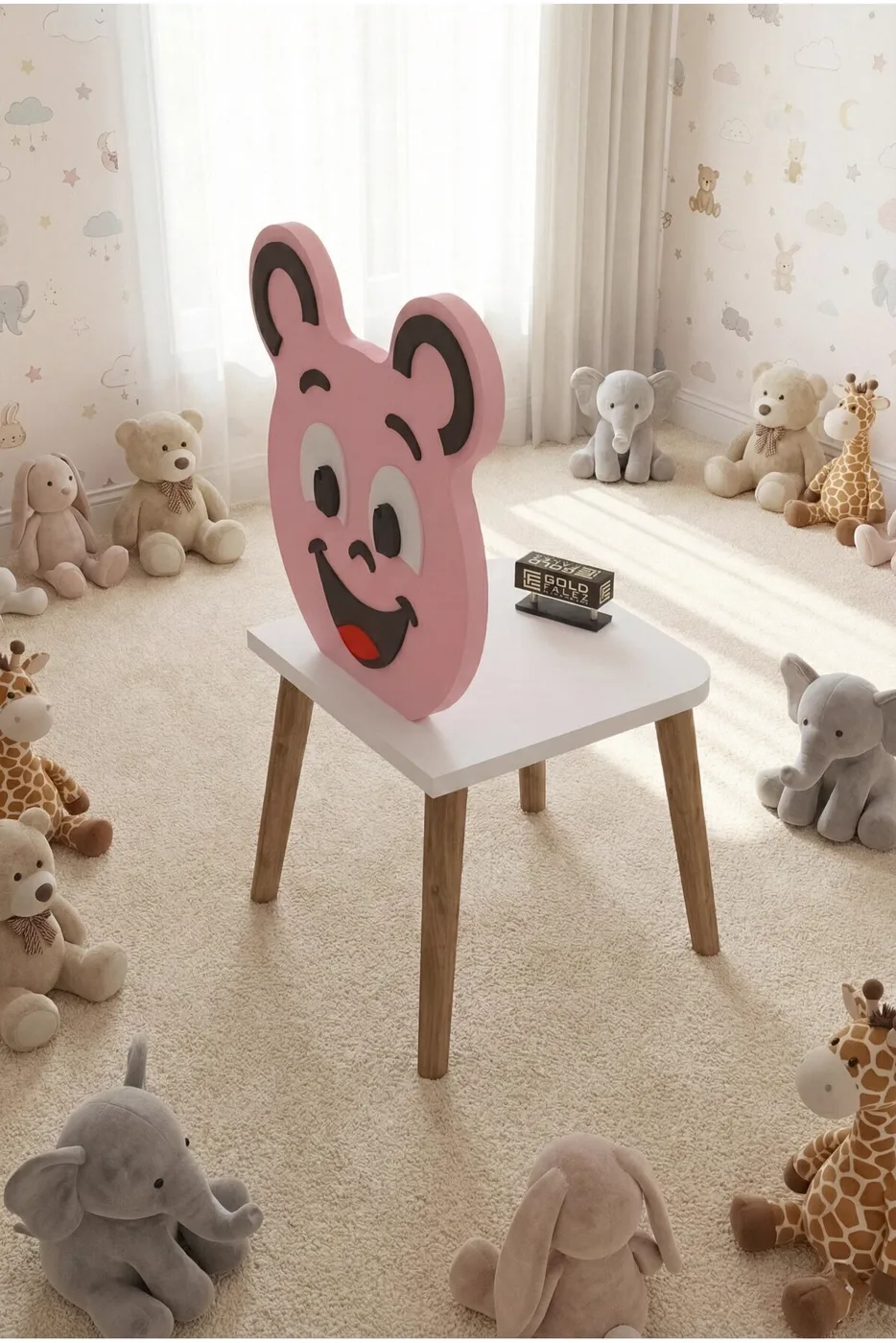 Home Furniture Wooden Legs - Pink