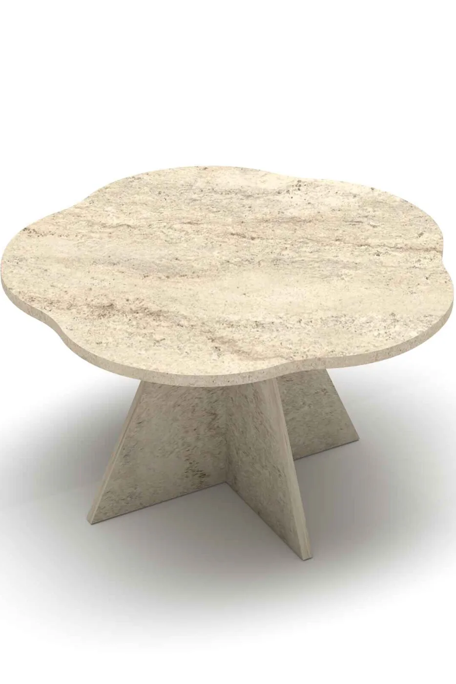 Cicek Geometric Coffee Table - Beige