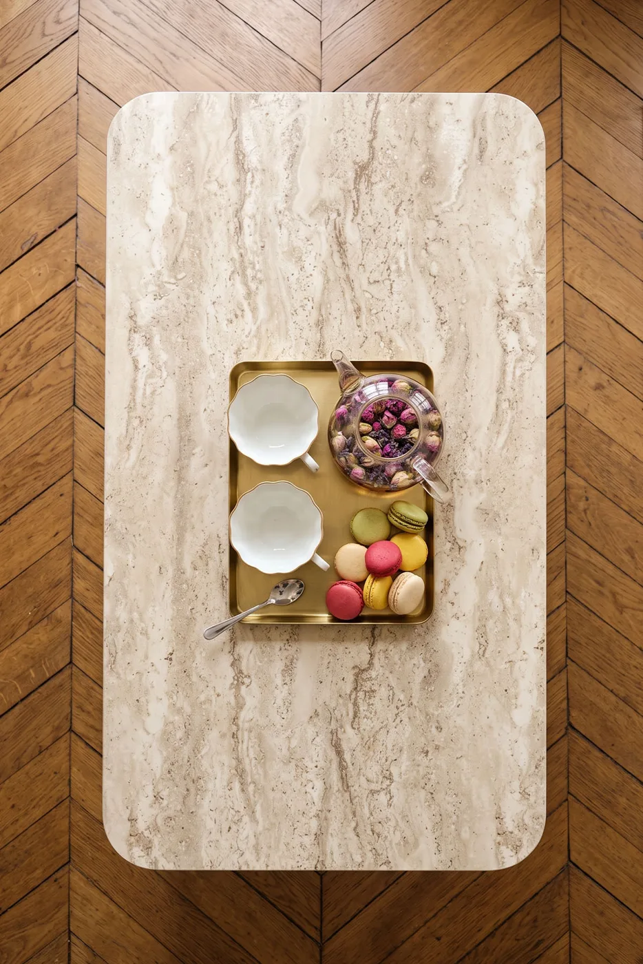 Torna Square Coffee Table - Ecru