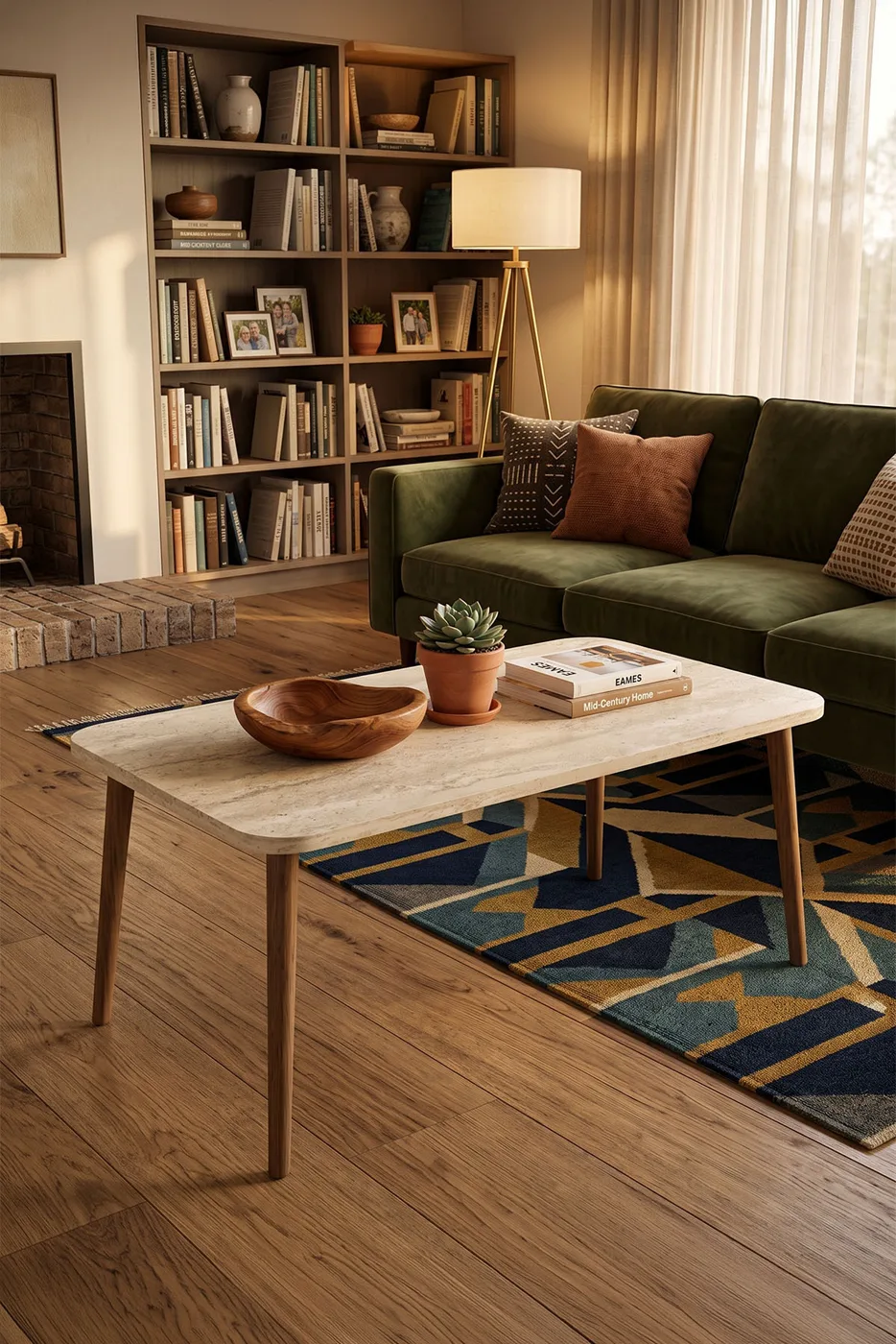 Torna Square Coffee Table - Ecru