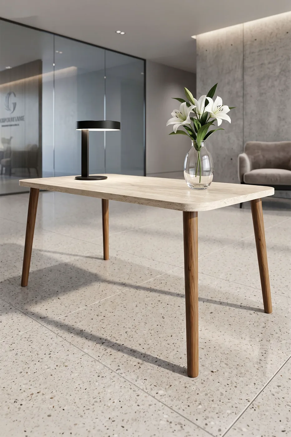 Torna Square Coffee Table - Ecru