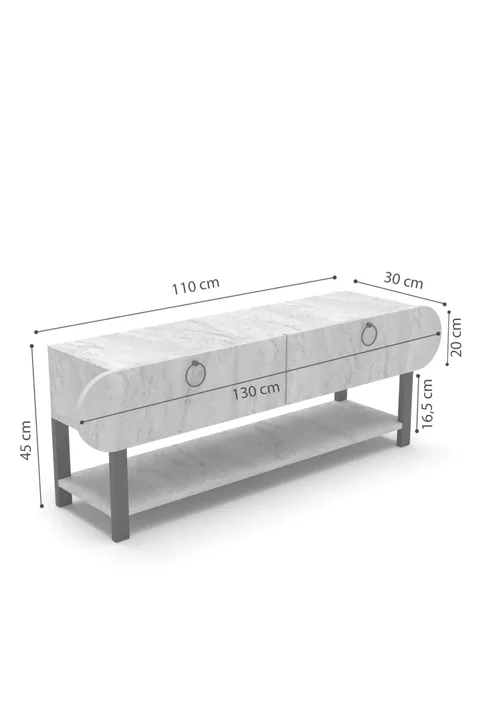Setro TV Unit - White