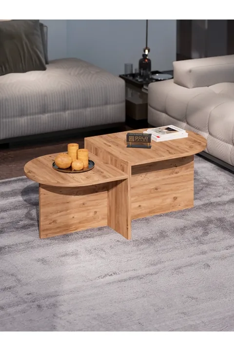 Setro Oval Coffee Table - Brown