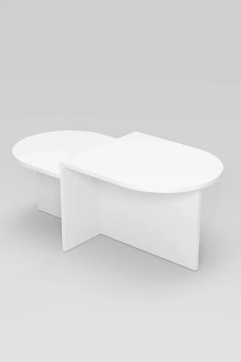 Setro Oval Coffee Table - White
